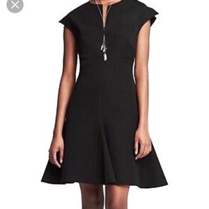 Banana Republic black Sloan fit and flare dress